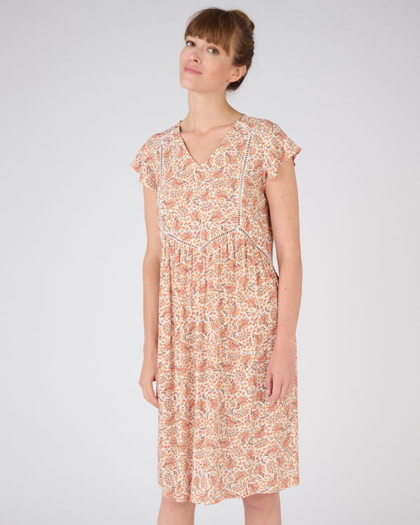 Jurk in zuivere viscose Lenzing™ EcoVero™