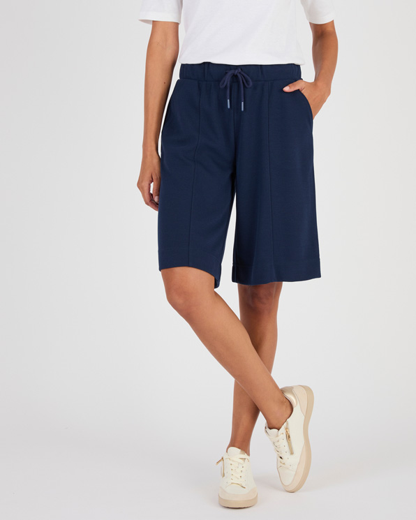 Bermuda wijde piqué tricot