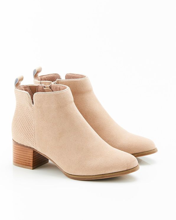 Boots croute de cuir vachette deperlant fantaisie Bottes Damart Belgique