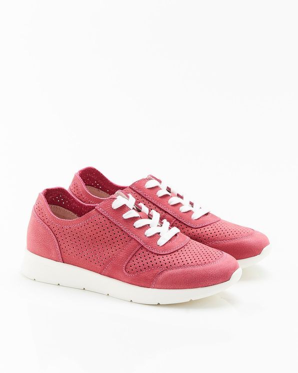 Baskets légères cuir vachette aspect nubuck Amortyl®
