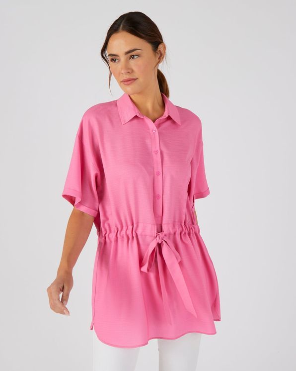 Tuniek met bindriem