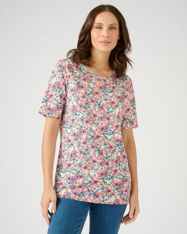 T-shirt imprimé pur coton