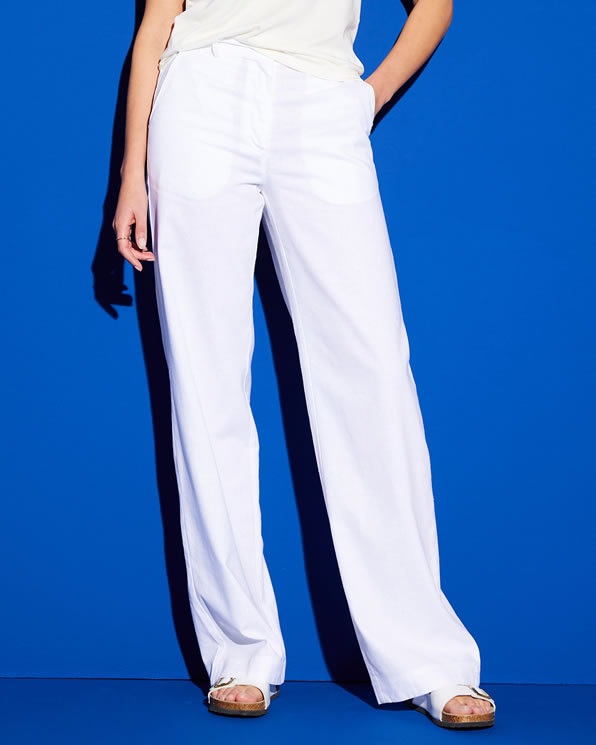 Pantalon large lin mélangé Climatyl®