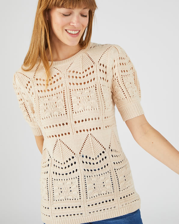 Pull in ajourtricot