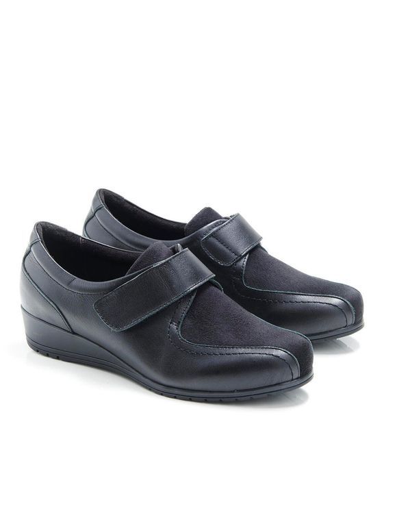 Derbies cuir vachette à scratch