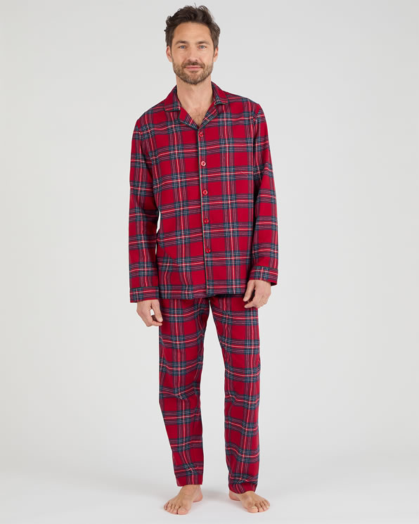Pyjama en flanelle grattée pur coton