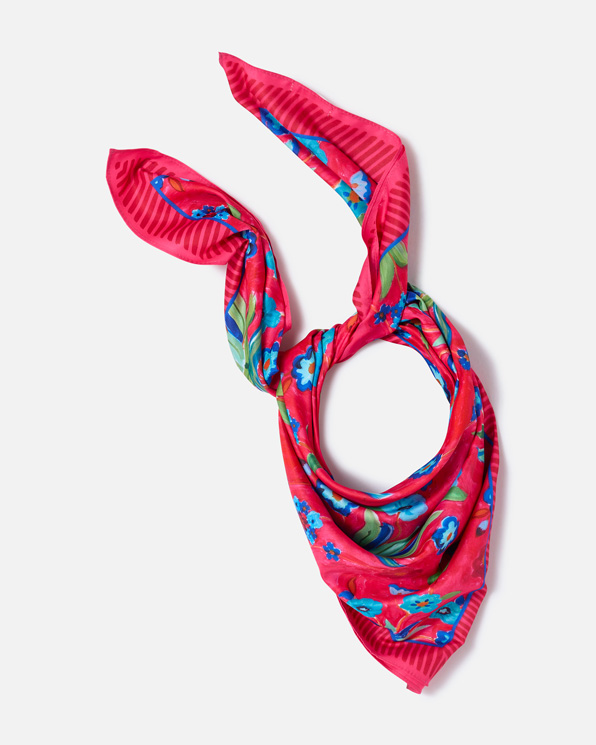 Foulard sjaal bloemmotief
