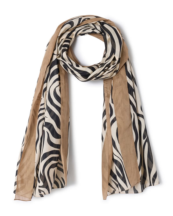 Foulard sjaal dierenprint zuiver katoen