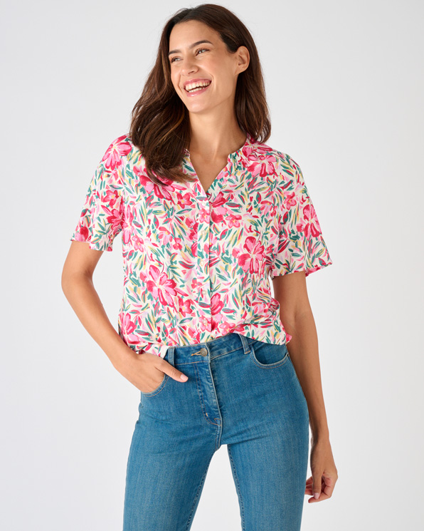 Blouse korte mouwen print Climatyl