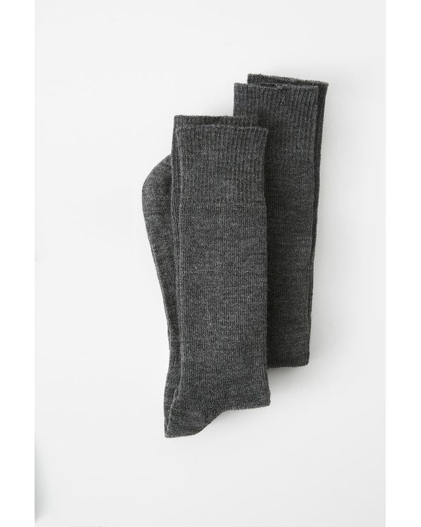 Lot de 2 paires de chaussettes mélange laine et Thermolactyl