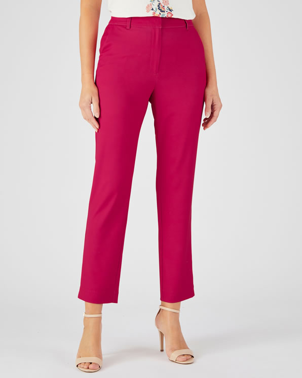 7/8 broek met stretch, soepel
