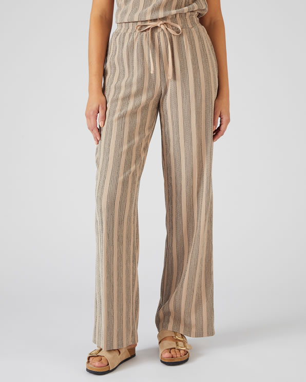 Wijde broek met streepjes