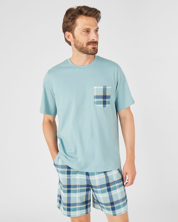 Pyjashort maille jersey pur coton peigné