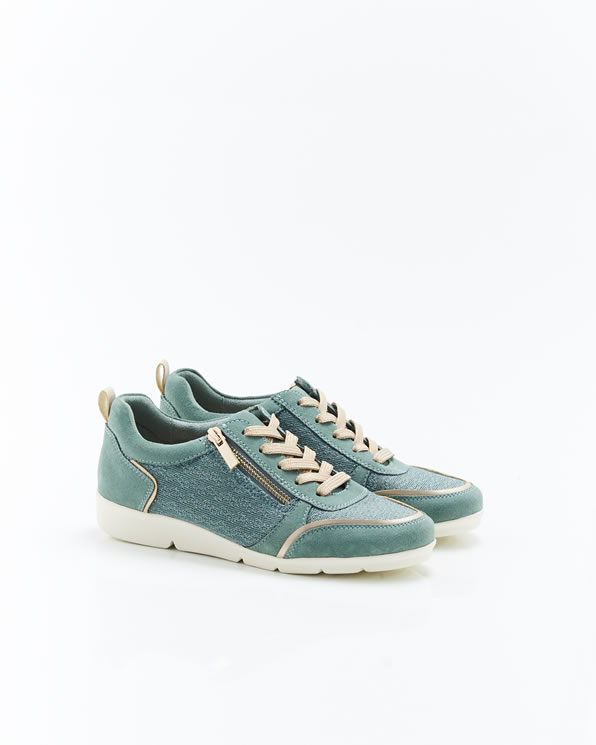 Sneaker met glanzende afwerking, Climatyl