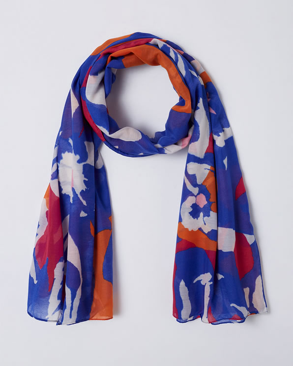 Foulardsjaal met tachistische print