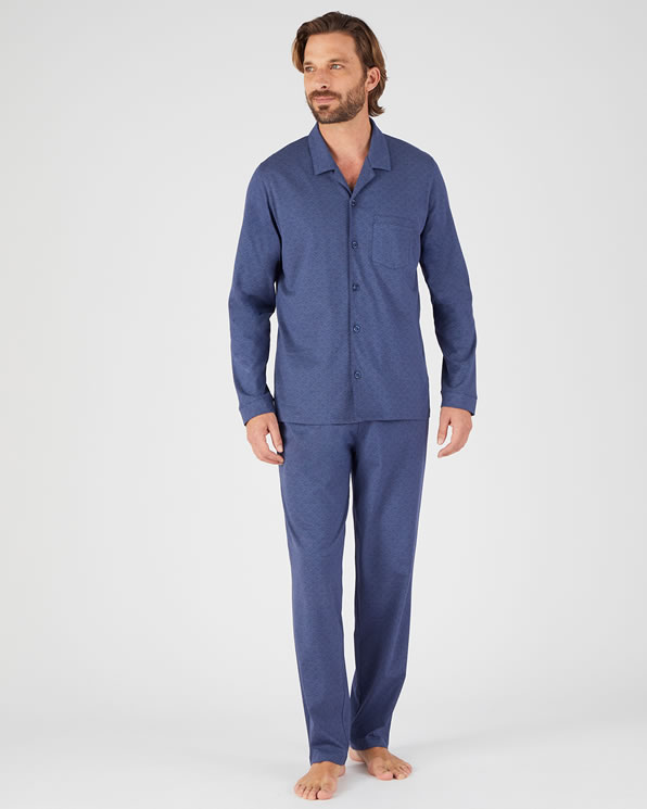 Pyjama boutonné maille jersey pur coton