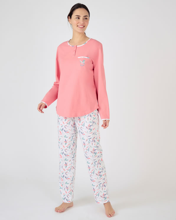 Lot de 2 pyjamas jersey pur coton peigné