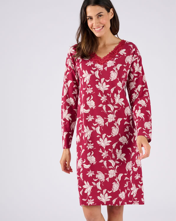 Nachthemd jersey tricot Thermolactyl