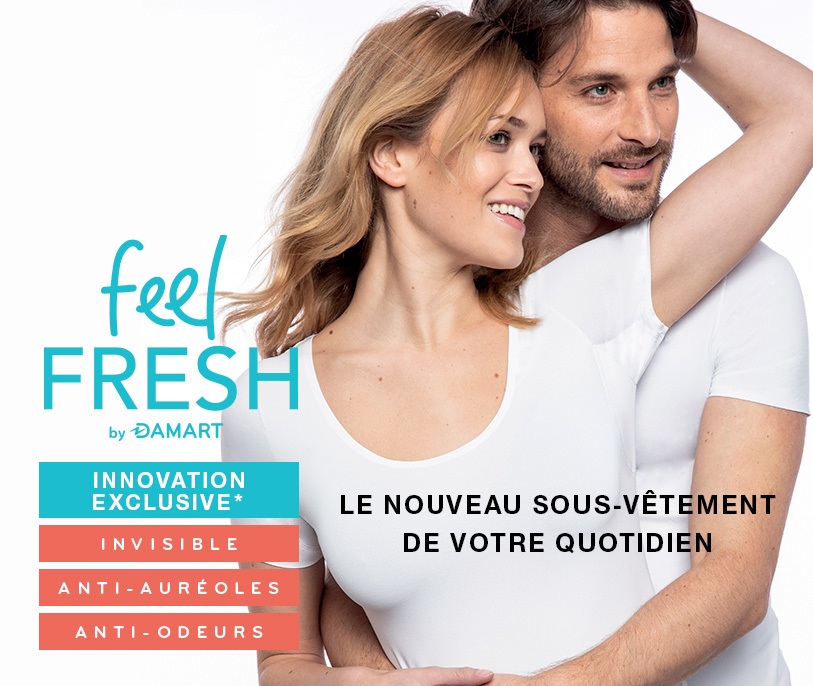 Innovation exclusive FEEL FRESH ! Elu produit de l'année ! Le nouveau sous-vêtement de votre quotidien 